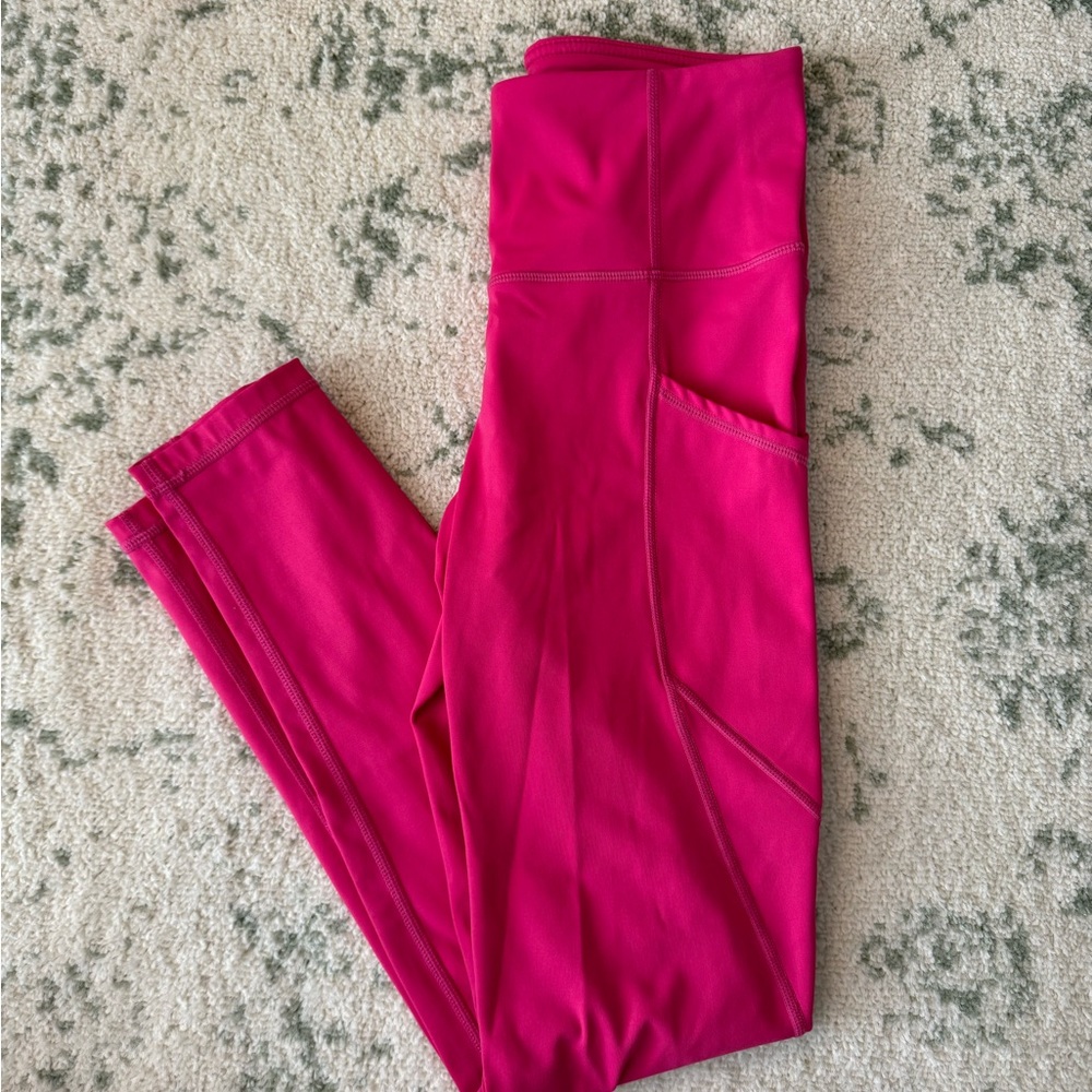Hot Pink Leggings with Pockets
